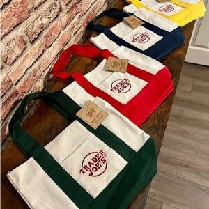 Trader Joe's Canvas Tote Bag 4 set